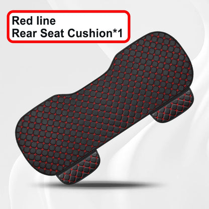 PU Leather Car Seat Cover Universal Minimalism Soft Seat Cushion Protective Cover with Storage Pocket Car Interior Accessories