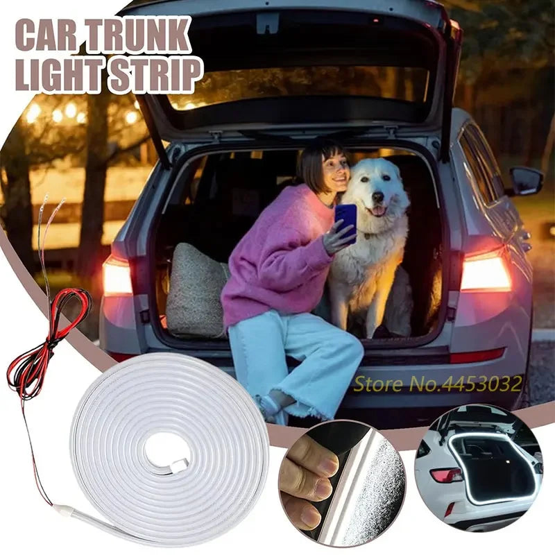 Car Trunk Light Strip For Audi A6 Q5 A4 A8 Q7 A3 Q3 TT R8 A5 S4 S6 Q8 RS4 RS6 LED Interior Atmosphere Light 12V 4M