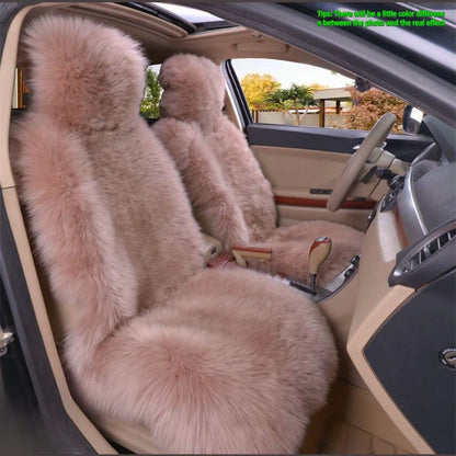 Winter plush car seat cover general purpose long wool fur car seat cover car seat protection cushion car parts seat cushion