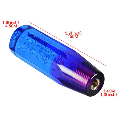 10/15/20cm Blue Purple Shift Knob Crystal Transparent Gear Shift Knob Car Modification Universal Manual Automatic Shift Knob
