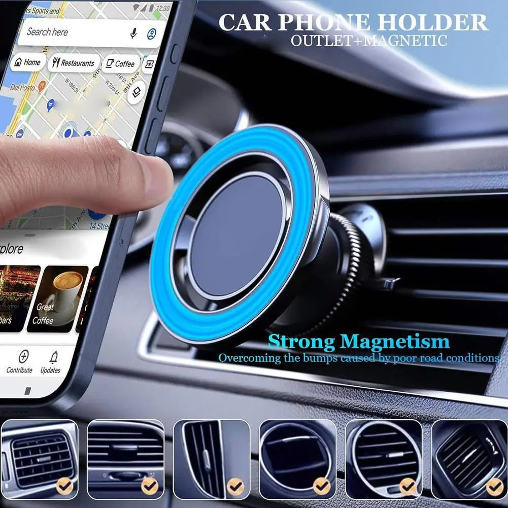 Magnetic Car Phone Holder (Stand-on Style) Magnetic Car Phone Holder (Air Vent) Car Air Vent Clip Cellphone Mount