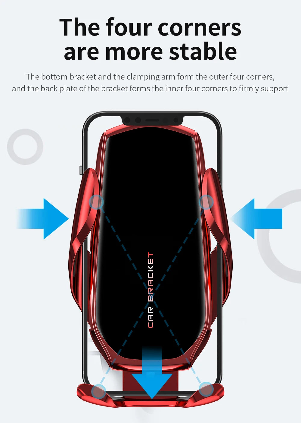 Magnetic Car Phone Holder For Hyundai Accent Solaris 2016 2017 2018 2019 2020 15W Wireless Charging Car Phone Holder Magsafe