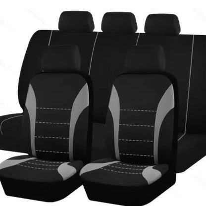 Universal Full Set Car Seat Covers Polyester & Jacquard Fabric, Airbag Compatible, Universal for Most Cars, SUVs, and Trucks