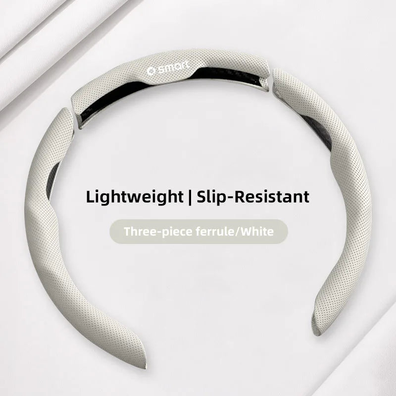 Sporty Steering Wheel Cover Advanced Leather Anti-Slip For Smart EQ Fortwo Forfour 453 451 452 450 454 Roadster Forjeremy