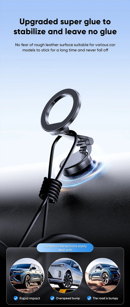 1080 Magsafe Car Phone Holder For Vehicles Mobile Support For The Car Cell Phone Holder in Car For iPhone 16 15 Pro Max Plus