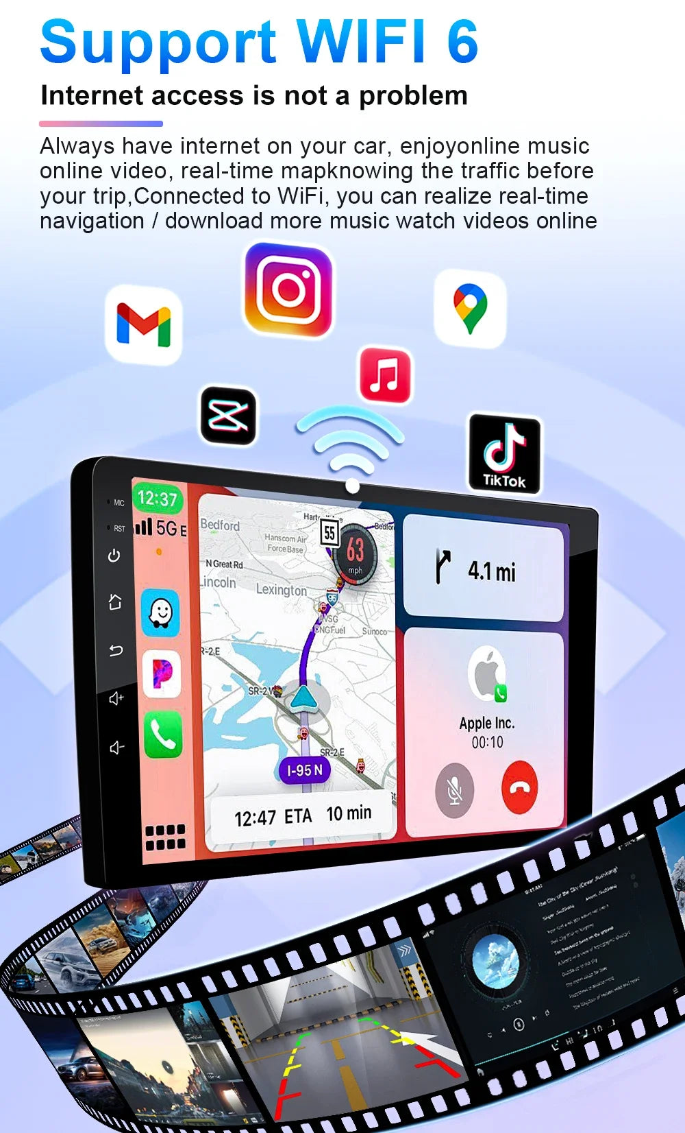 Android 7 "9" 10 "universal 2K Dvd Stereo Car Radio Carplay Auto Bluetooth 4g For Volkswagen Nissan Hyundai Toyota Honda