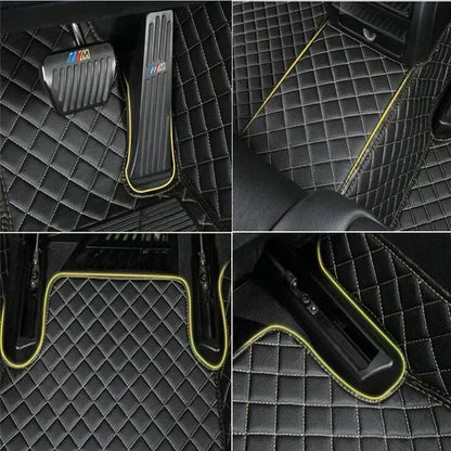 Leather Car Floor Mats For Volkswagen Tiguan 2024 2025 2026 All Weather Waterproof Car Floor Mats