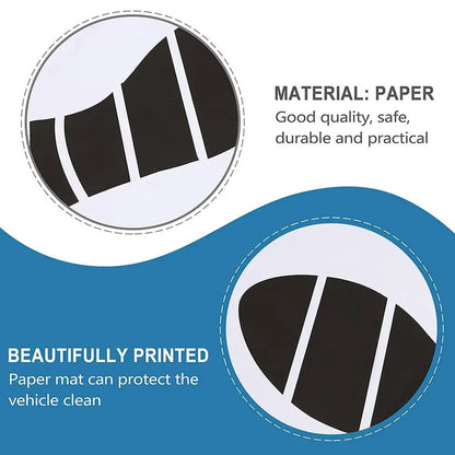 High Quality Disposable Car Floor Mats 100 50 25Pcs Waterproof Anti Slip Paper Vehicle Protection Interior Car Accessories