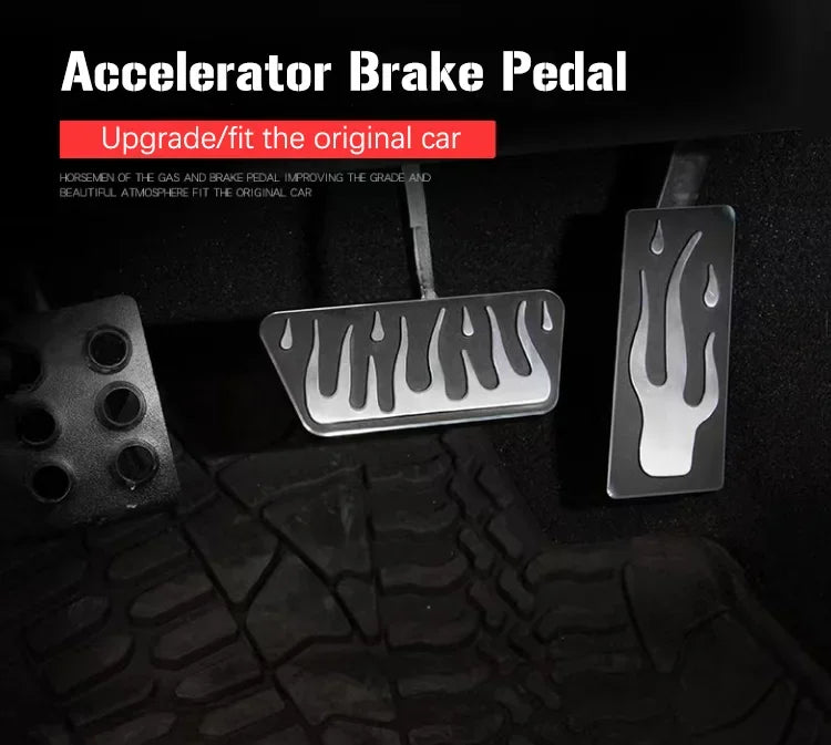 For Ford Explorer U625 Acessories 2022 2021 2023 2020 Car Pedals Stainless Steel Brake Non-slip No Drilling Restfoot Pedals Pads
