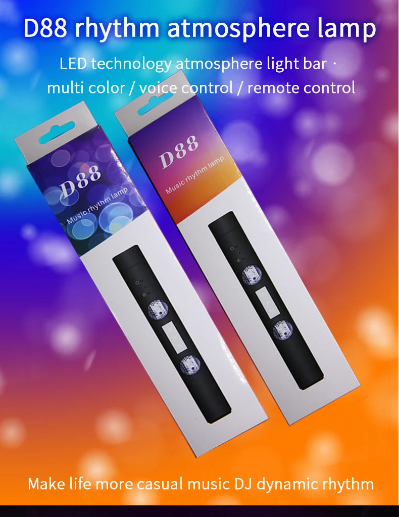 wireless rgb car interior atmosphere light With remote control Music Control Rhythm interior car lights led For car indoor