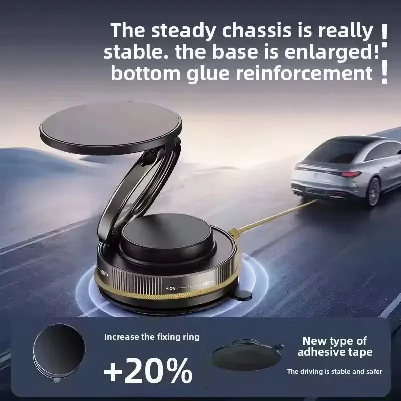 Magnetic Phone Holder for Car 360° Rotatable Foldable & Adjustable Magnetic Car Mount ,Suction Cup Phone Holder for Car/Mirror
