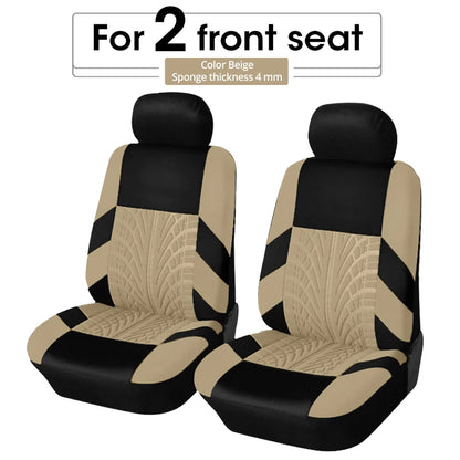 2Pieces Front Car Seat Cover Universal Auto Seat Protector
