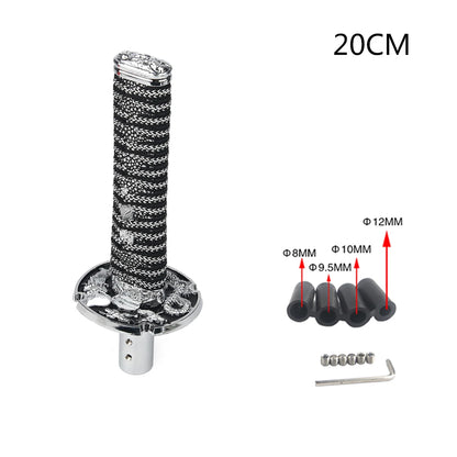 Universal JDM Samurai Sword Shift Knob 200mm / 260mm Samurai knife shift knob with adapter