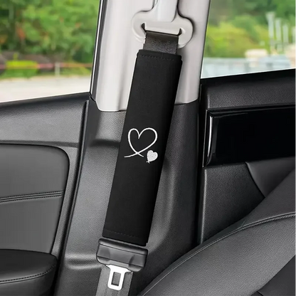 Love Car Seat Belt Cover - Soft And Comfortable Shoulder Pad Protector, Enhances Driving Experience, Suitable For All Car Models