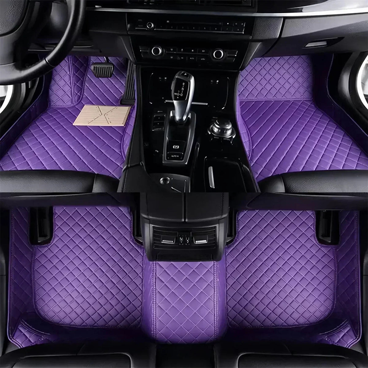 Leather Car Floor Mats For Volkswagen Tiguan 2024 2025 2026 All Weather Waterproof Car Floor Mats