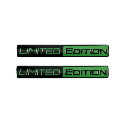 1 Pair 3D Aluminum Car Stickers Emblem Limited Edition Styling Badge Decals Auto Door Bumper Trunk Body Side Decor Accessories
