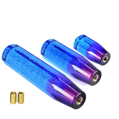 10/15/20cm Blue Purple Shift Knob Crystal Transparent Gear Shift Knob Car Modification Universal Manual Automatic Shift Knob