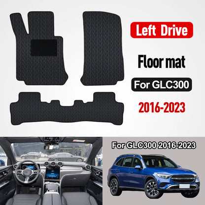 Custom Car Floor Mats for GLC 300 2016 2017 2018 2019 2020 2021 2022 2023 Waterproof Pad Car Mats Foot Covers Car Accessories