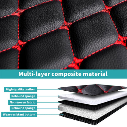 Universal Car Floor Mats Custom  Picture Leather Auto Carpet Anti-slip Interior Accessories Mats For All Car