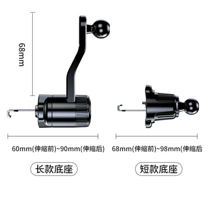 Car Phone Holder New Universal Phone Holder with Hook Clip, Automatic Locking Without Blocking Air Outlet, Car Ventilation