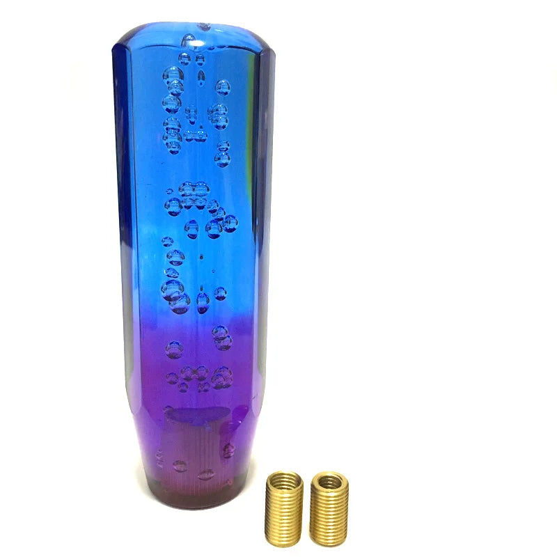 10/15/20cm Blue Purple Shift Knob Crystal Transparent Gear Shift Knob Car Modification Universal Manual Automatic Shift Knob