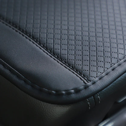 Car Armrest Cover Mat Universal PU Leather Ethnic Style Print Waterproof Non Slip Storage Box Pad Auto Styling Interior Accessor