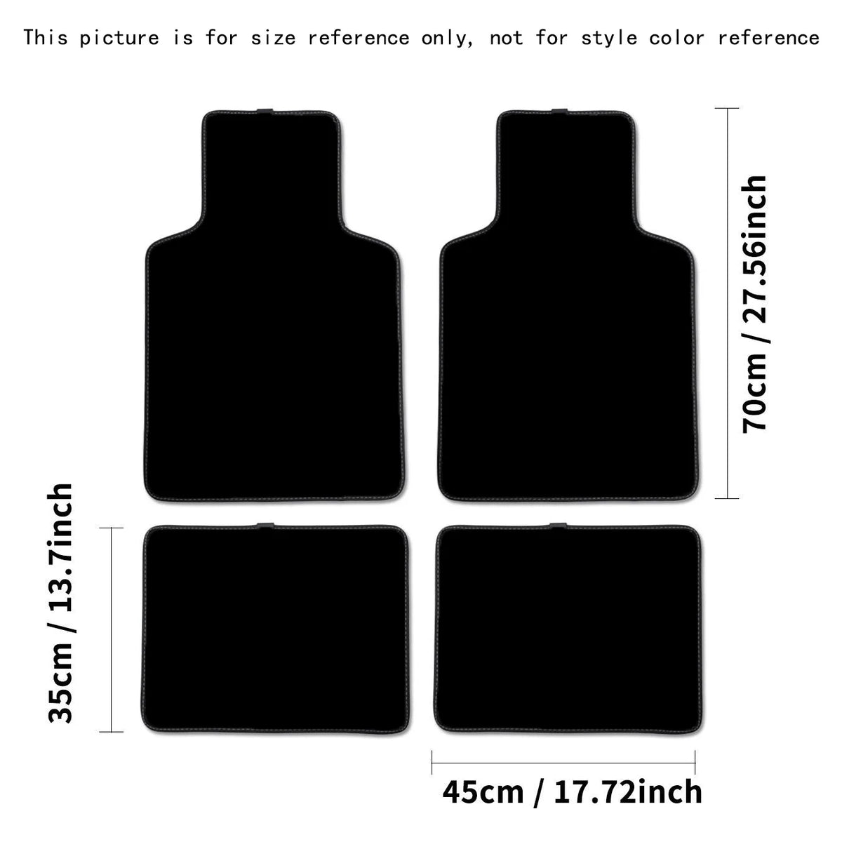 Universal Car Floor Mat Front & Rear Automotive Carpet Floor Mats for Auto SUV Sedans Vans Accessories Dirt and Wear-resistant