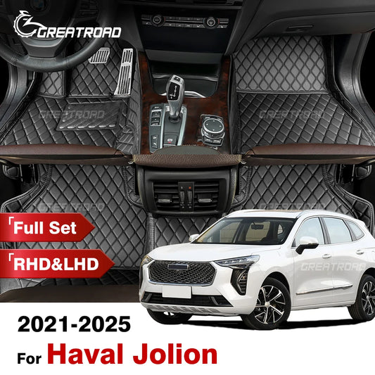 Car Floor Mats For Haval Jolion 2021 2022 2023 2024 2025 Custom Auto Foot Pads Automobile Carpet Cover Interior Accessories