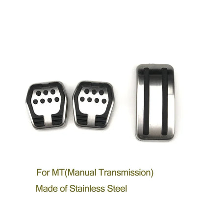 Car-styling Stainless steel Car Pedal Pads Cover MT AT case for Ford Focus 2 mk2 focus 3 mk3