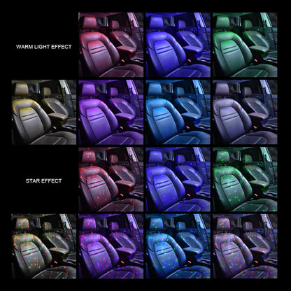 wireless rgb car interior atmosphere light With remote control Music Control Rhythm interior car lights led For car indoor