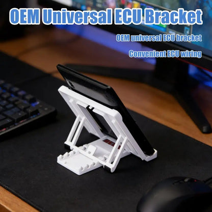 OEM Universal ECU Bracket ECU Stand For Easy ECU Wiring TPR Anti Skid 5 Spees Adjustable Car Accessories