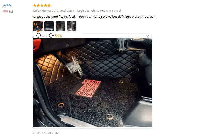 Custom Car Floor Mats for 5 seat