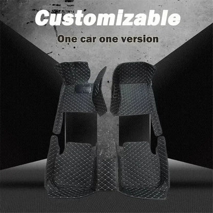 Leather Car Floor Mats For Volkswagen Tiguan 2024 2025 2026 All Weather Waterproof Car Floor Mats