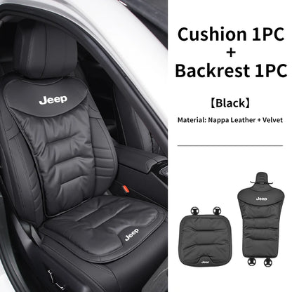 Car Velvet Cushion Vinter Leather Backrest Seat Cover Accessories For Jeep Grand Cherokee Compass Patriot Renegade Wrangler Libe
