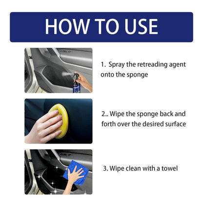 Car Interior Detailer Spray 100ml Multi Purpose Interior Cleaner & Protectant for Dashboard Plastic Trim UV Protection DustProof