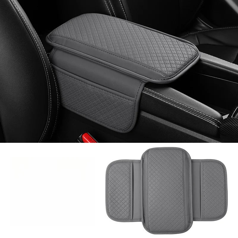 Car Armrest Cushion Universal Wear Resistant Center Console Cover with Storage Pocket  Auto Arm Rest Pad Protector Fit Most Cars