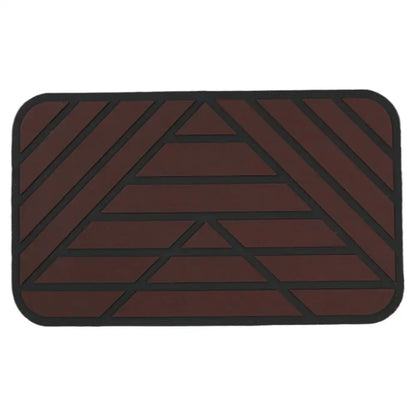 Car Main Driver Heel Pad Auto Brake Foot Pedal Floor Mat Anti-slip Wear-resistant PVC Footrest Plate Heel Pad For Car Driving