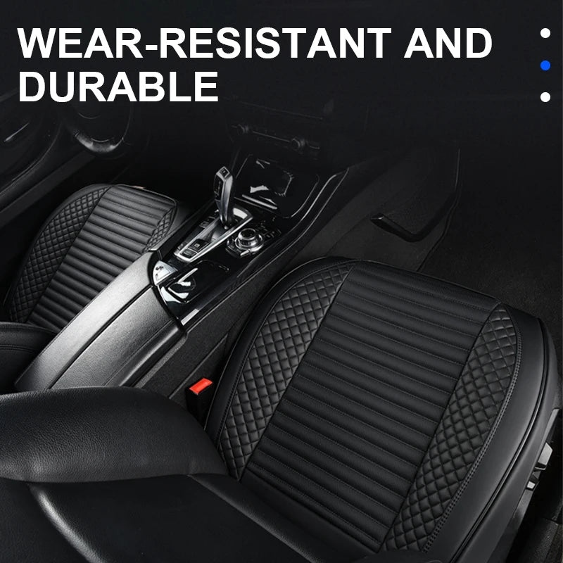 AUTOMECHANIST Nappa Leather Car Seat Cover Universal Front Seat Covers Mat Breathable Seat Cover Protector Cushion Accessories