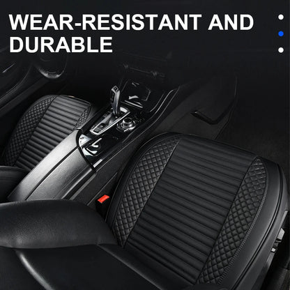 AUTOMECHANIST Nappa Leather Car Seat Cover Universal Front Seat Covers Mat Breathable Seat Cover Protector Cushion Accessories