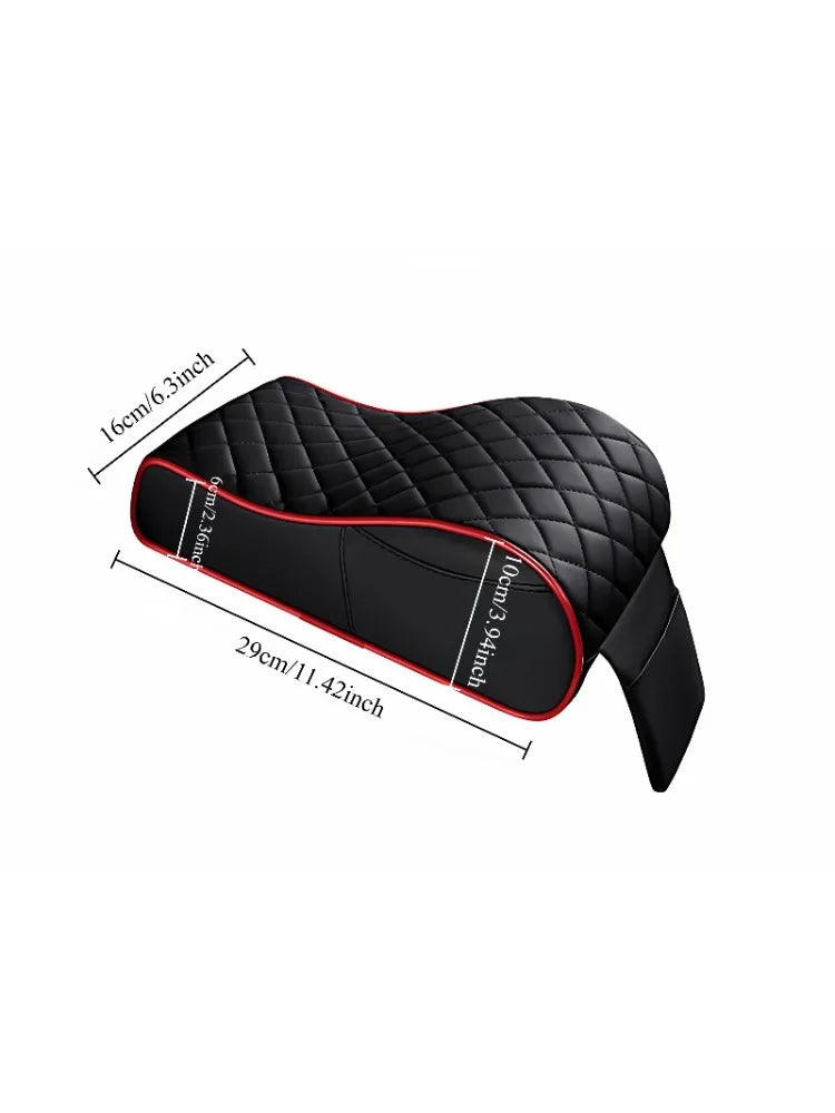 Universal Memory Foam Armrest Cushion for Car - Heightened Armrest Pad Cover, Universal Fit for Central Console Interior