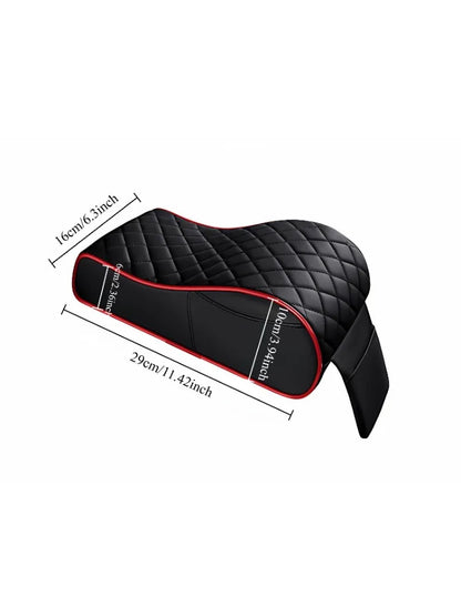 Universal Memory Foam Armrest Cushion for Car - Heightened Armrest Pad Cover, Universal Fit for Central Console Interior