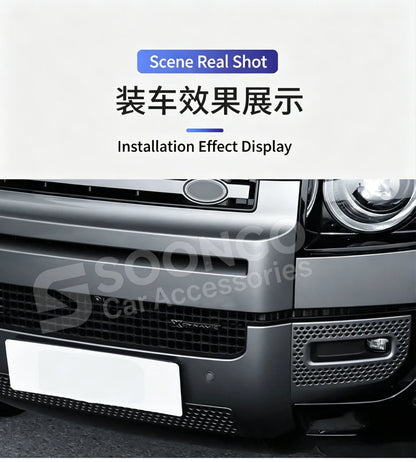 For Land Rover Defender 90 110 130 2020-2026 X-DYNAMIC Car Front Grille Emblem Side Badge Logo Decorative Strip Modified Sticker
