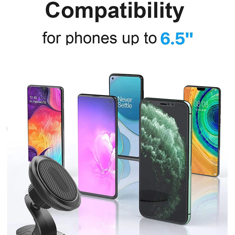Magnetic Phone Car Mount, YWOR  360° Dashboard Magnetic Car Phone Holder, Universal Car Phone Holder Magnet