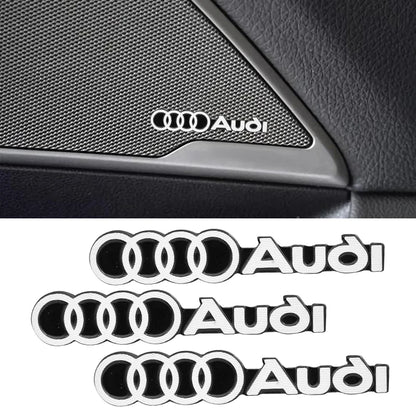 car audio decorate 3D Aluminum Badge Emblem Sticker For Audi Sline A4 A3 A5 A6 A1 A7 A8 Q2 Q3 Q5 Q7 Q8 TT Accessorie Car Styling