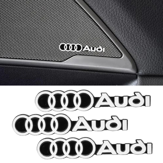 car audio decorate 3D Aluminum Badge Emblem Sticker For Audi Sline A4 A3 A5 A6 A1 A7 A8 Q2 Q3 Q5 Q7 Q8 TT Accessorie Car Styling