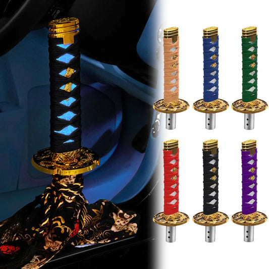 Katana Samurai Sword Shift Knob Shifter With Adapters Manual Transmission Gear Shift knob Warrior Sword Shift Knob Adapter 15mm