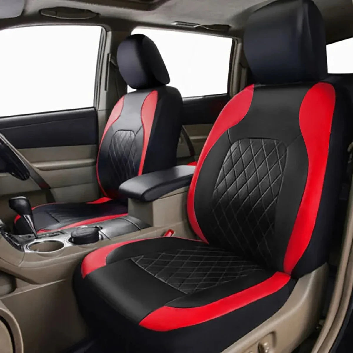 PU Leather Car Seat Cover - Universal, Waterproof, for Sedan, SUV, Pickup Truck, All Seasons