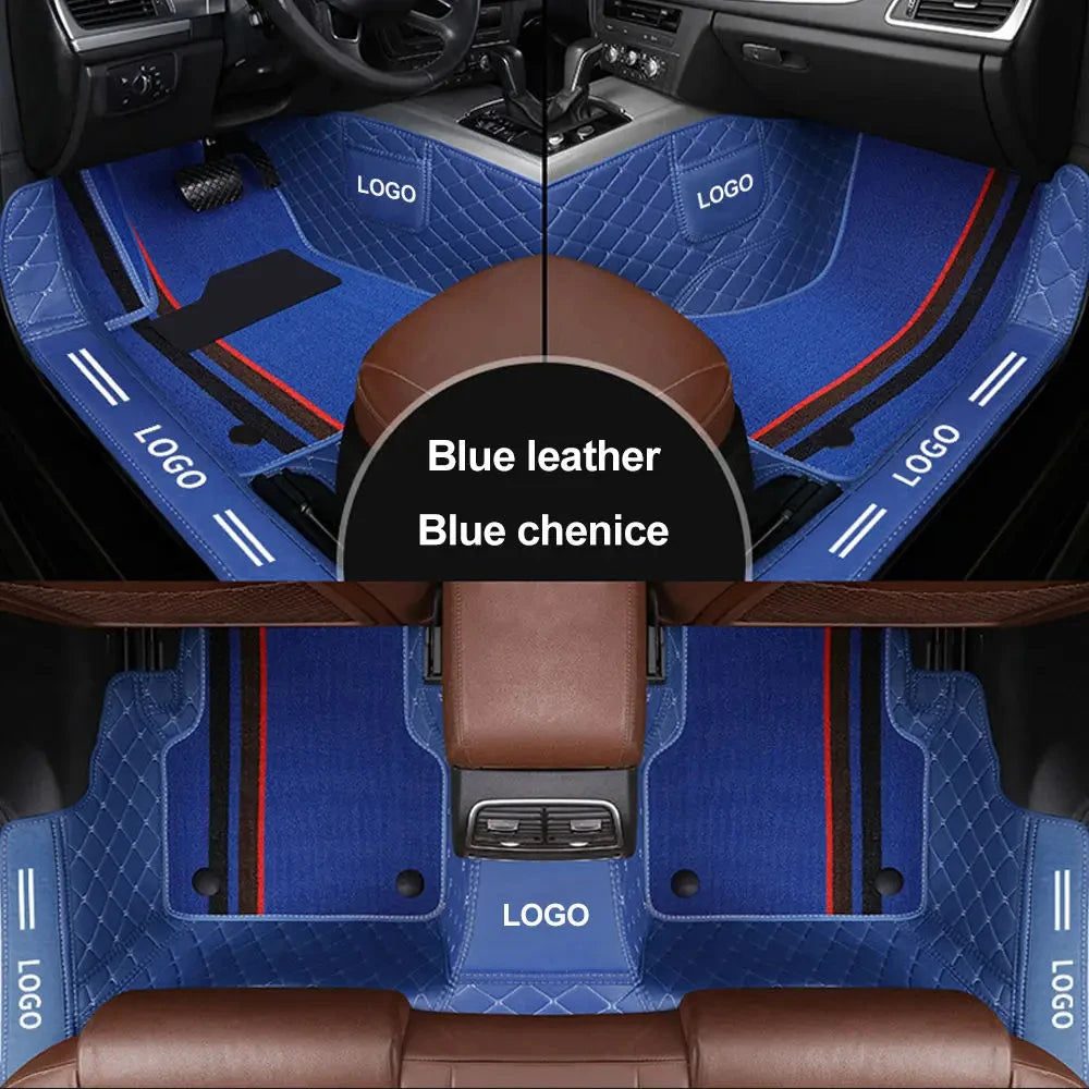 Customized car floor mats for Audi A7  Q5 A3 Q2L  Customized package door sill LOGO car floor mats accessories interior details