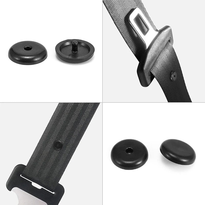 2-20Pcs Car Safety Seat Belt Limit Buckle Clip Retainer Seatbelts Stop Button Auto Interior Accessories Black Gray Beige 3 Color