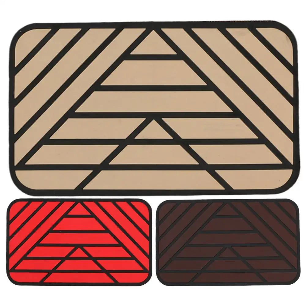 Car Main Driver Heel Pad Auto Brake Foot Pedal Floor Mat Anti-slip Wear-resistant PVC Footrest Plate Heel Pad For Car Driving
